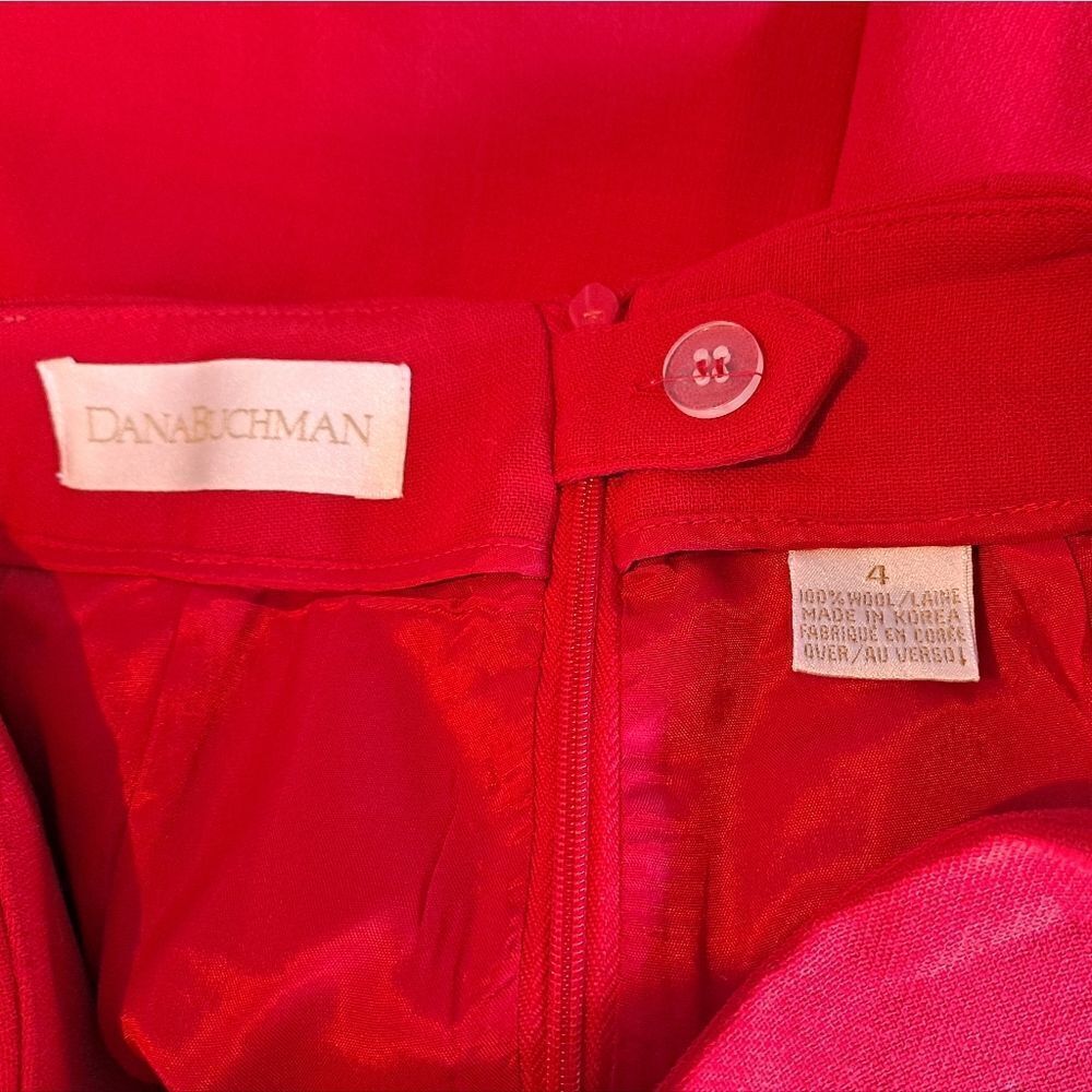 Dana Buchman Red Pencil Skirt - Picture 3 of 4